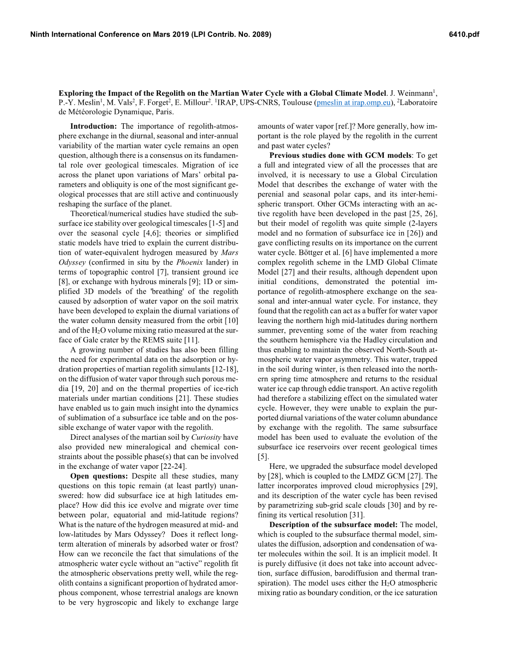 Exploring the Impact of the Regolith on the Martian Water Cycle with a Global Climate Model