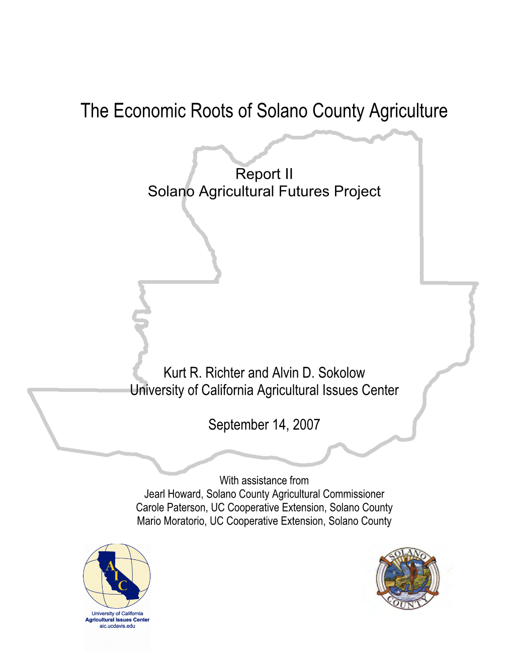 The Economic Roots of Solano County Agriculture