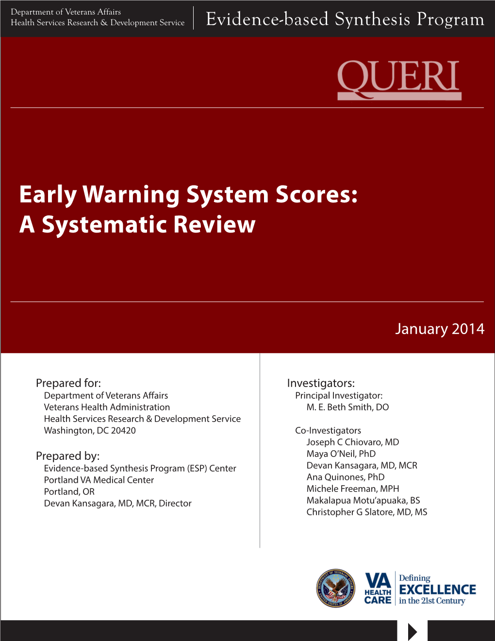 Early Warning System Scores: a Systematic Review