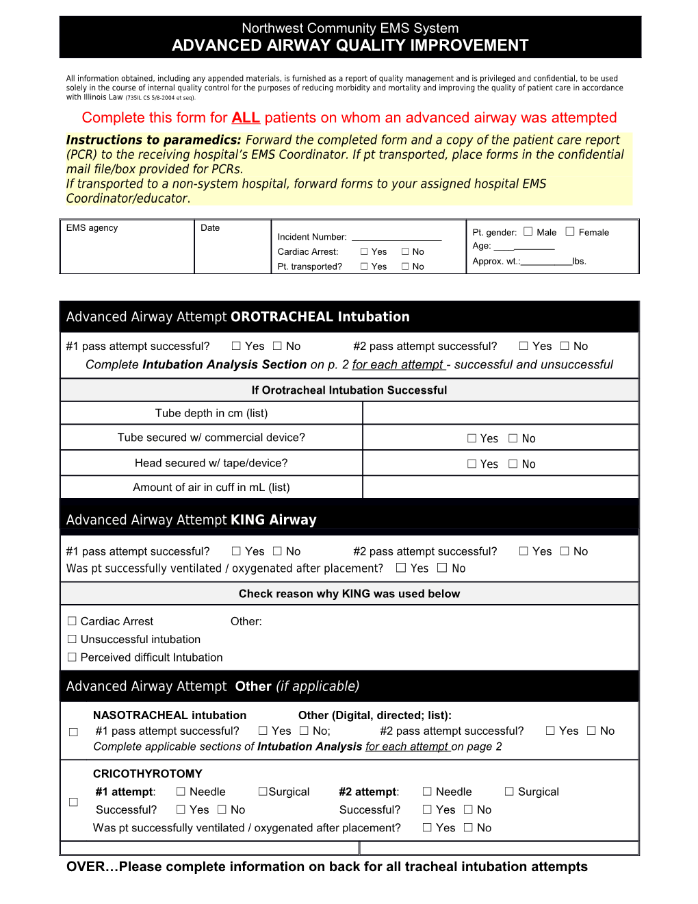 Northwest Community EMS System