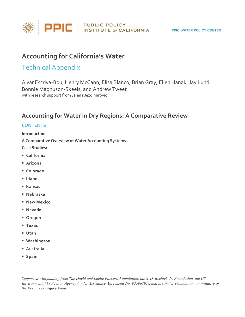 Accounting for California's Water