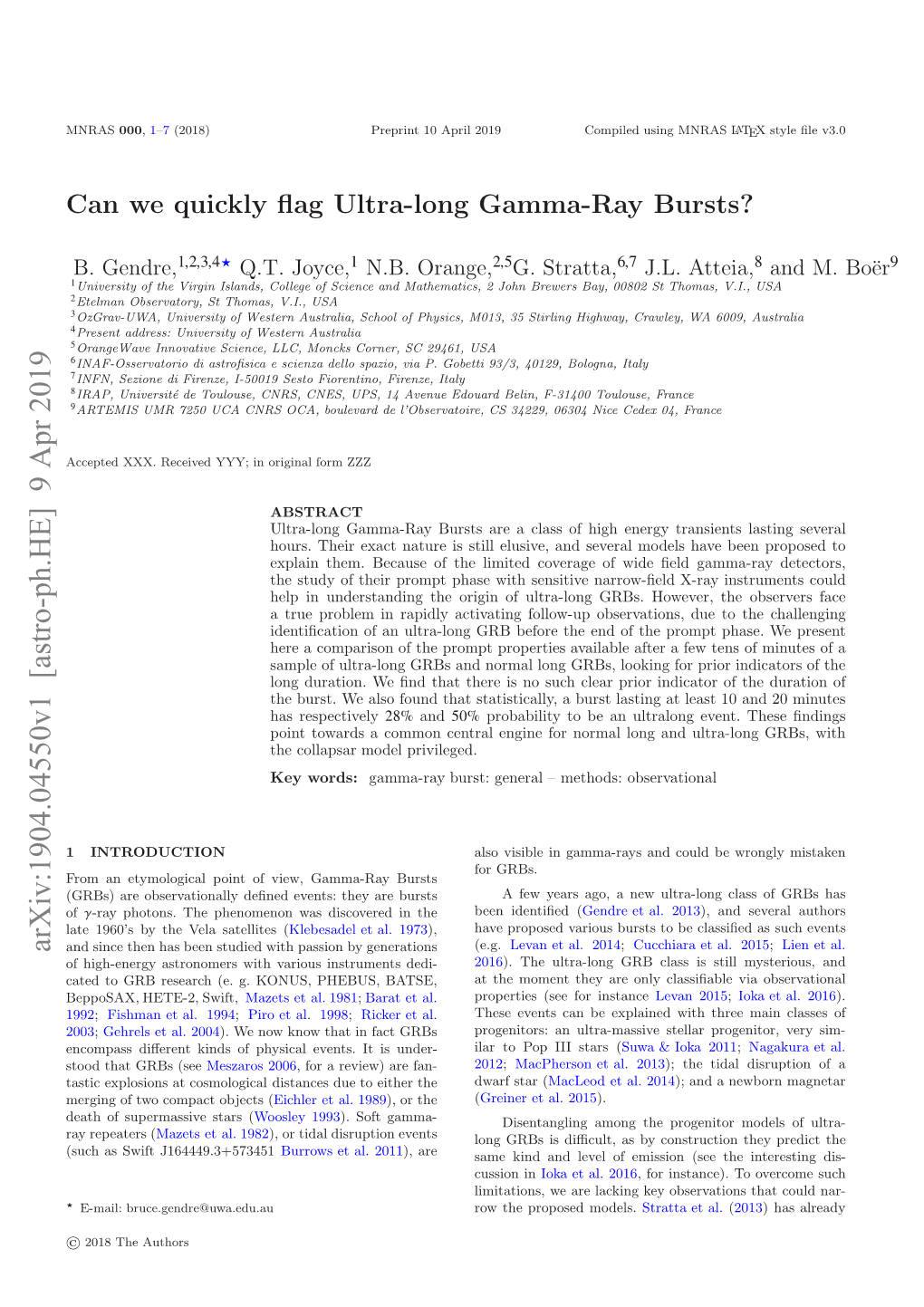 Can We Quickly Flag Ultra-Long Gamma-Ray Bursts?