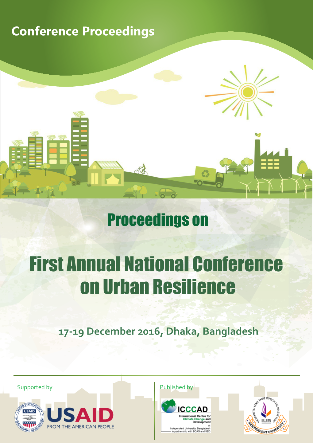 First Annual National Conference on Urban Resilience