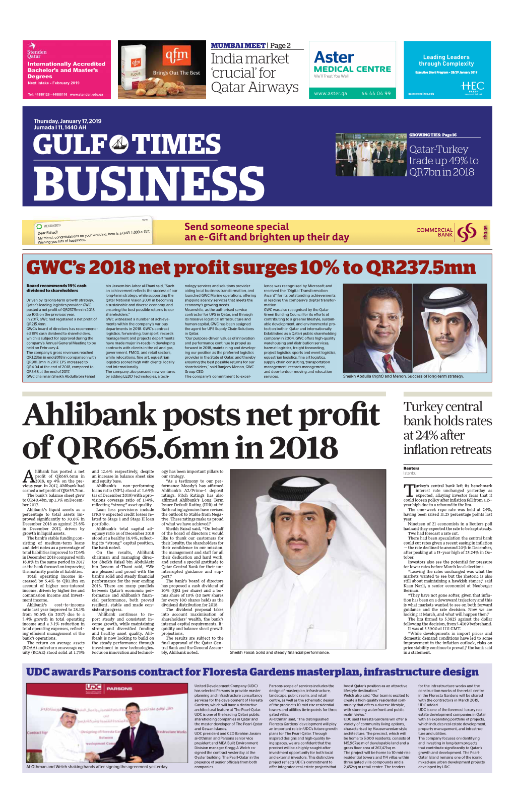 Ahlibank Posts Net Profit of QR665.6Mn in 2018