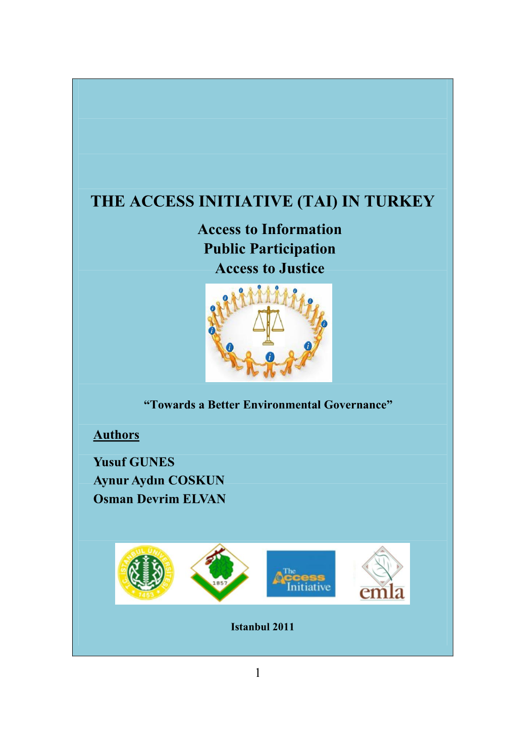 The Access Initiative (Tai) in Turkey