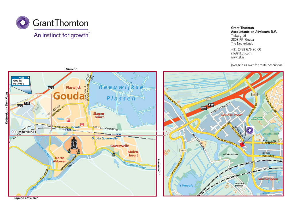 GT Routebeschrijv.Gouda ENG.Indd