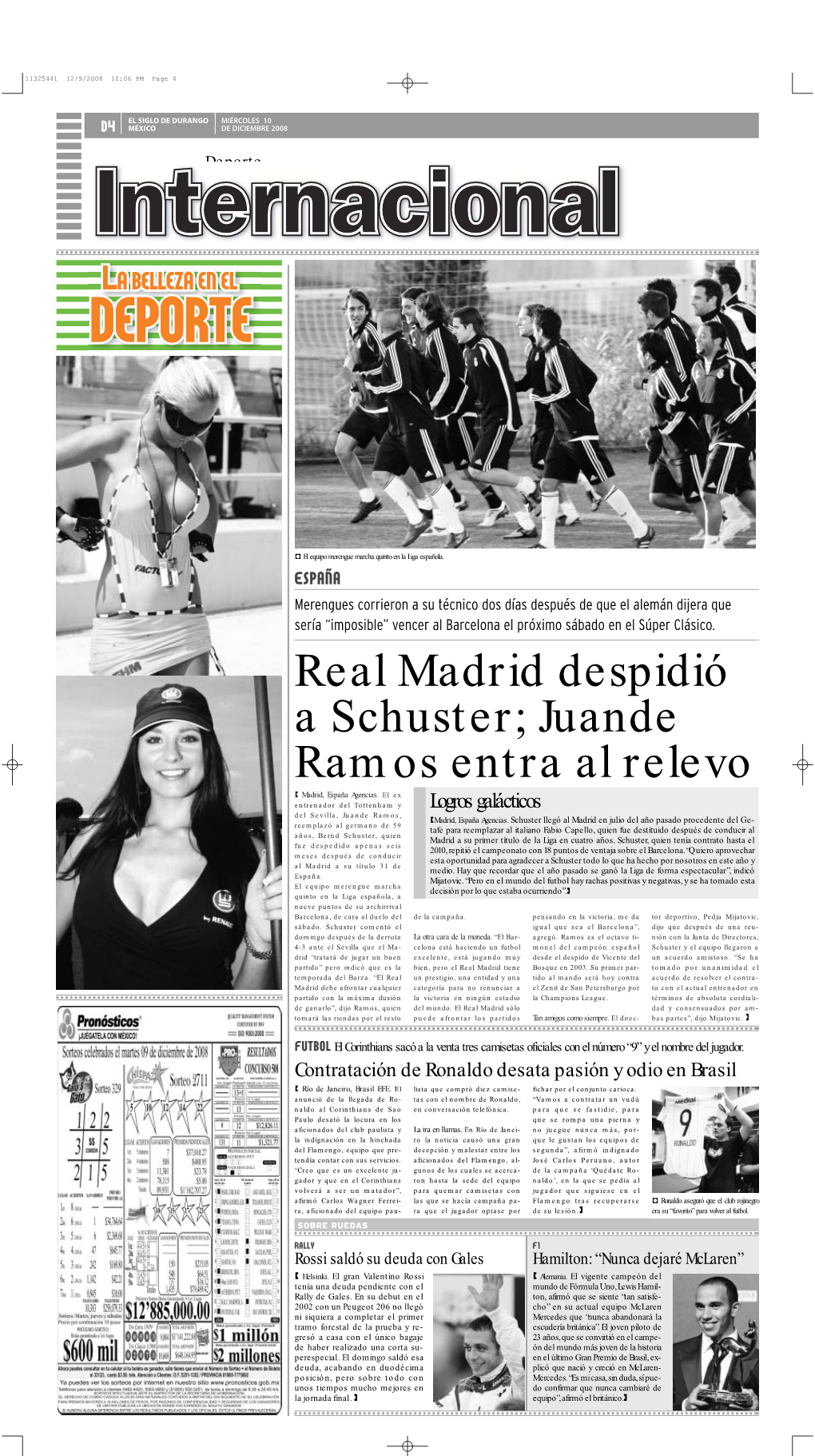 Real Madrid Despidió a Schuster; Juande Ramos Entra Al Relevo Madrid, España Agencias