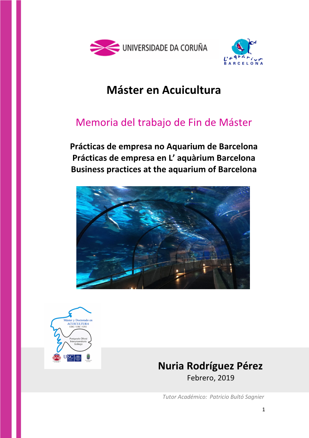 Prácticas De Empresa En L' Aquàrium Barcelona