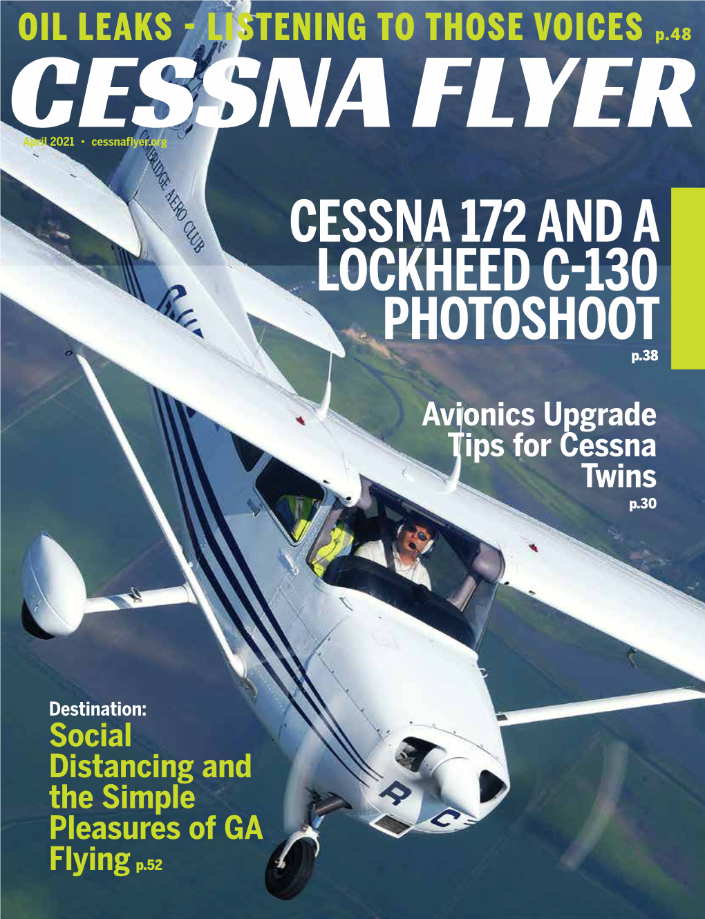 CESSNA 172 and a LOCKHEED C-130 PHOTOSHOOT P.38