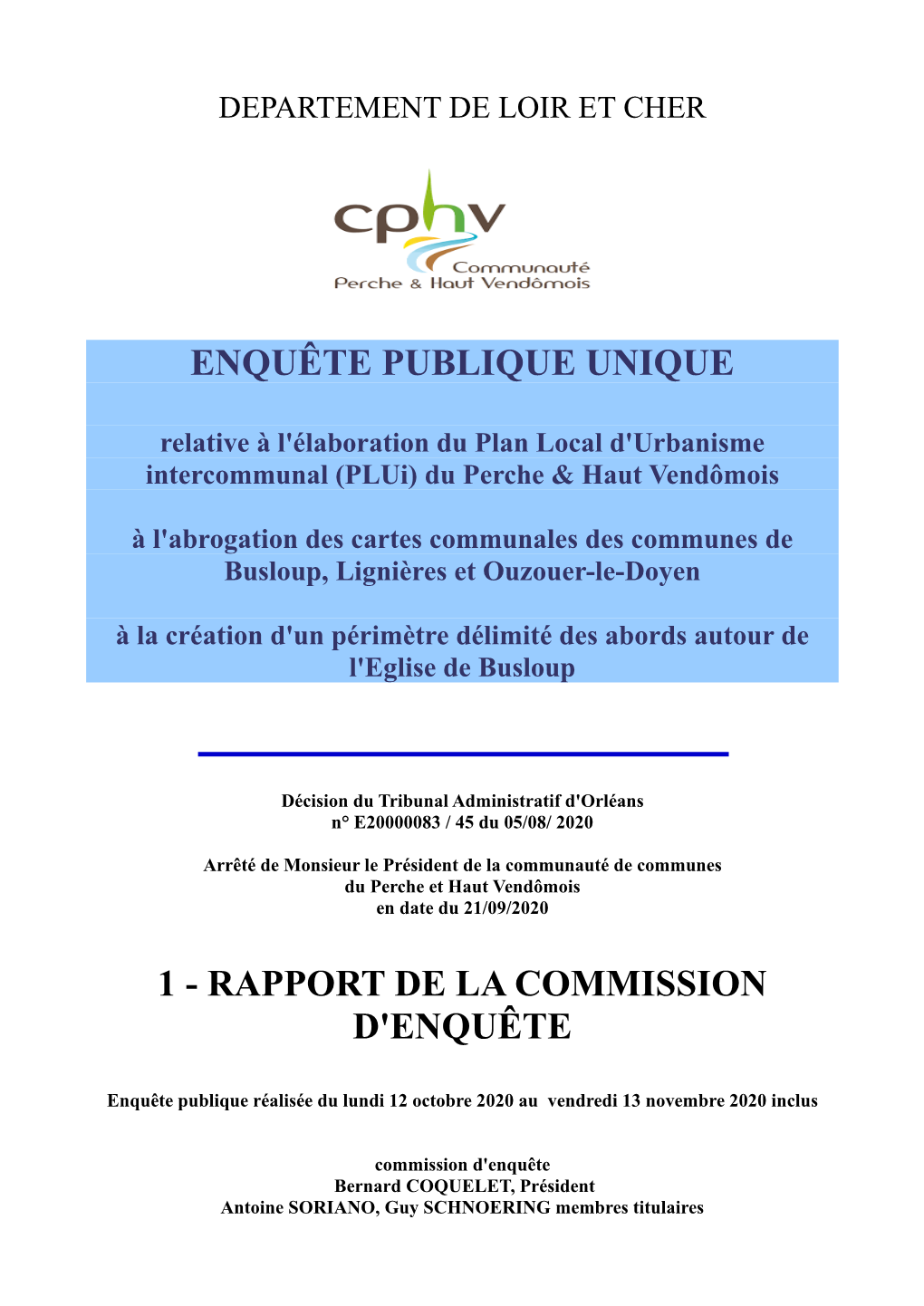 Enquête Publique Unique 1