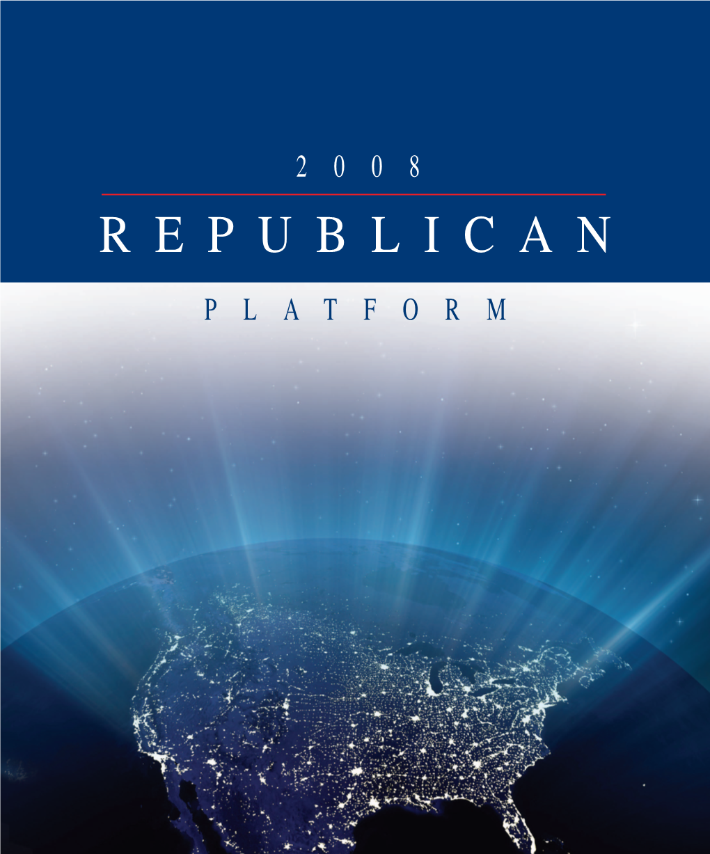 To Read the Republican Party Platform, Click Here