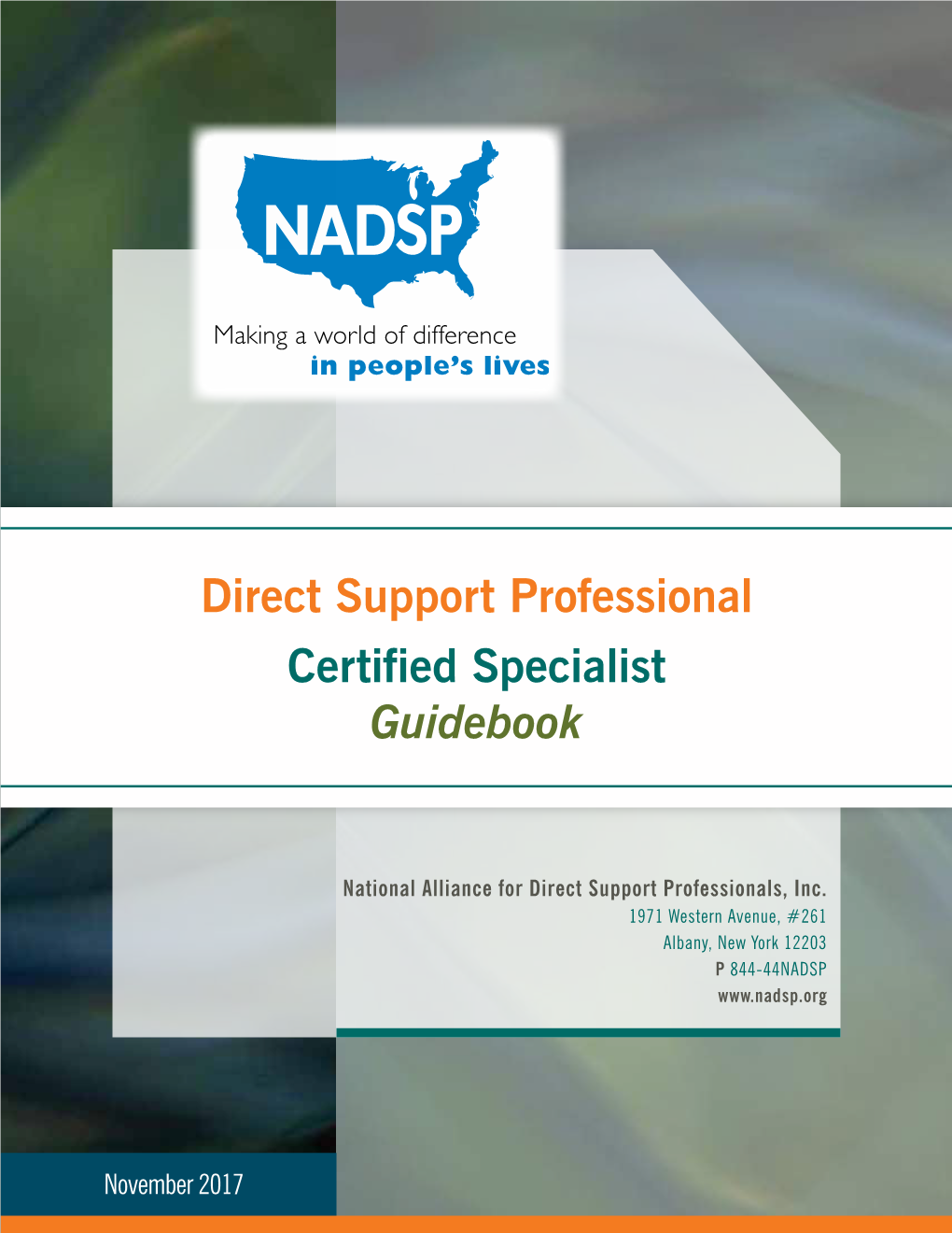 Direct Support Professional Certified Specialist Guidebook