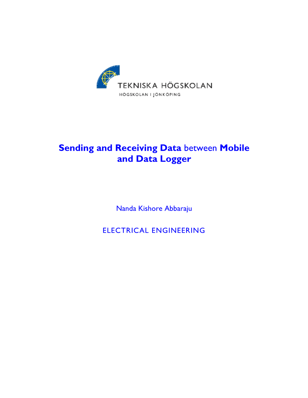 Sending and Receiving Data Between Mobile and Data Logger