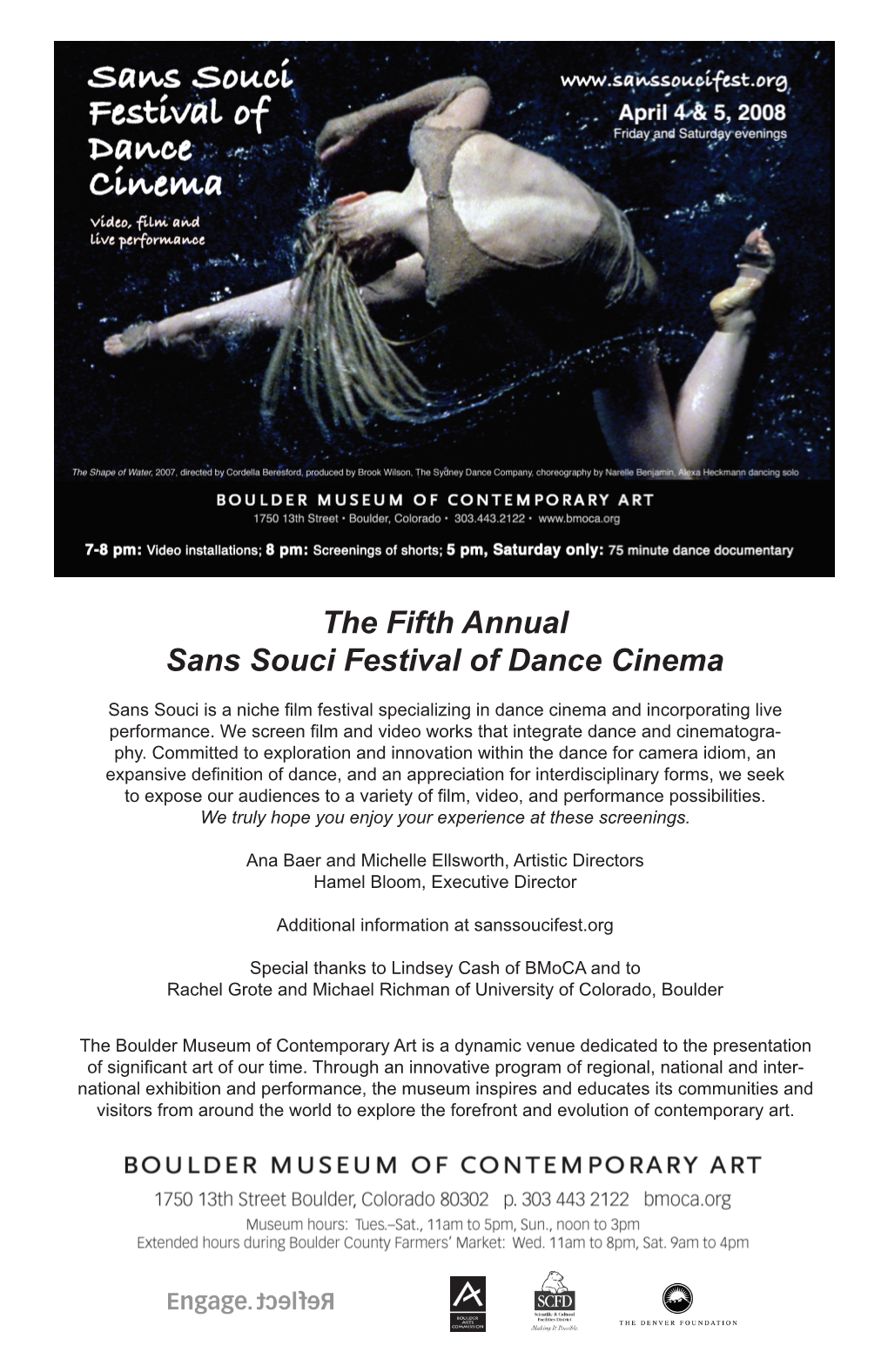 The Fifth Annual Sans Souci Festival of Dance Cinema