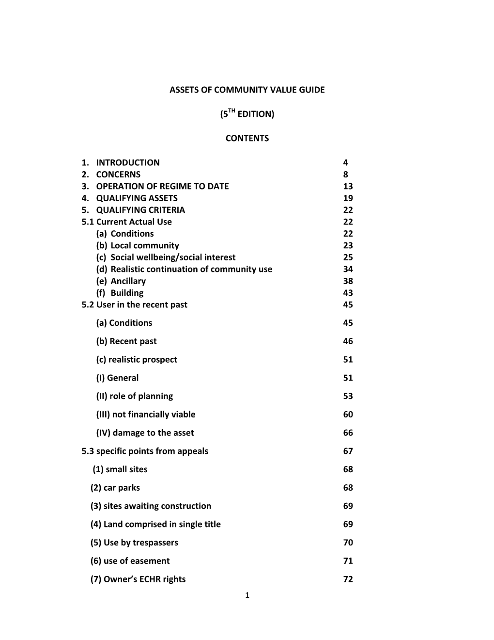 Assets of Community Value Guide