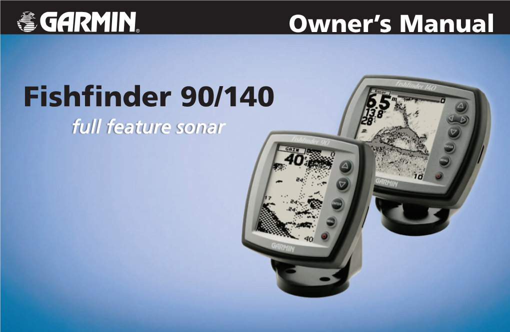 Fishfinder 90/140 Owner's Manual