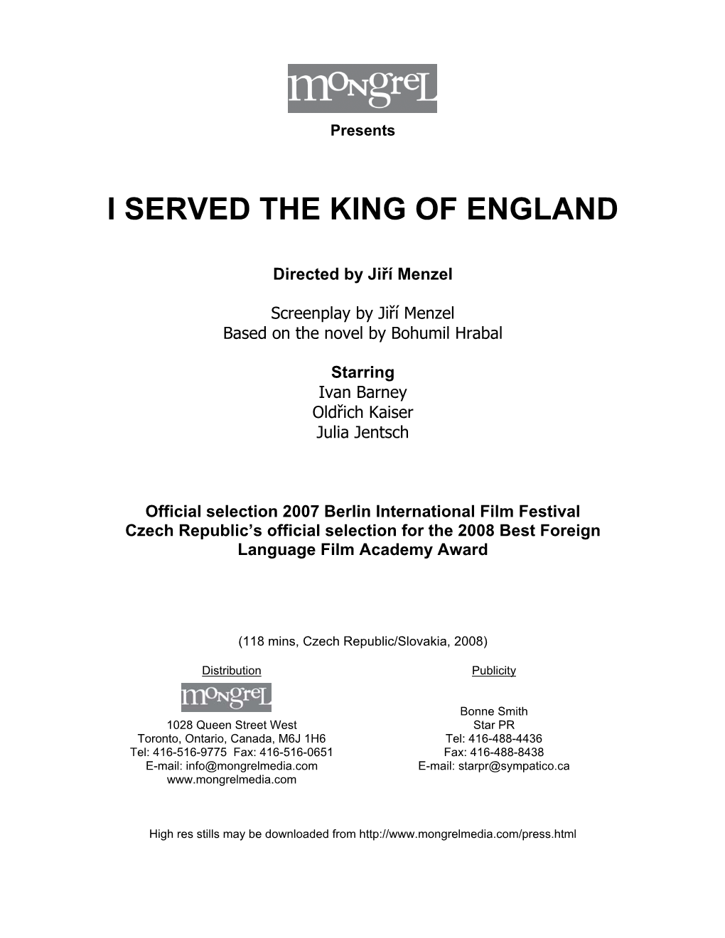 I Served the King of England