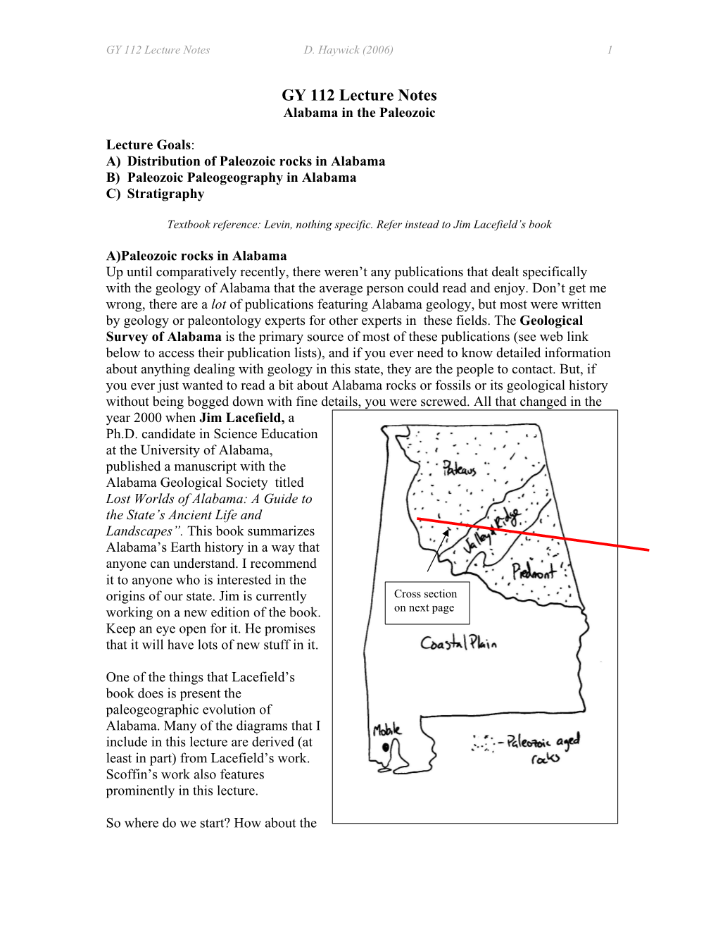 GY 112 Lecture Notes D