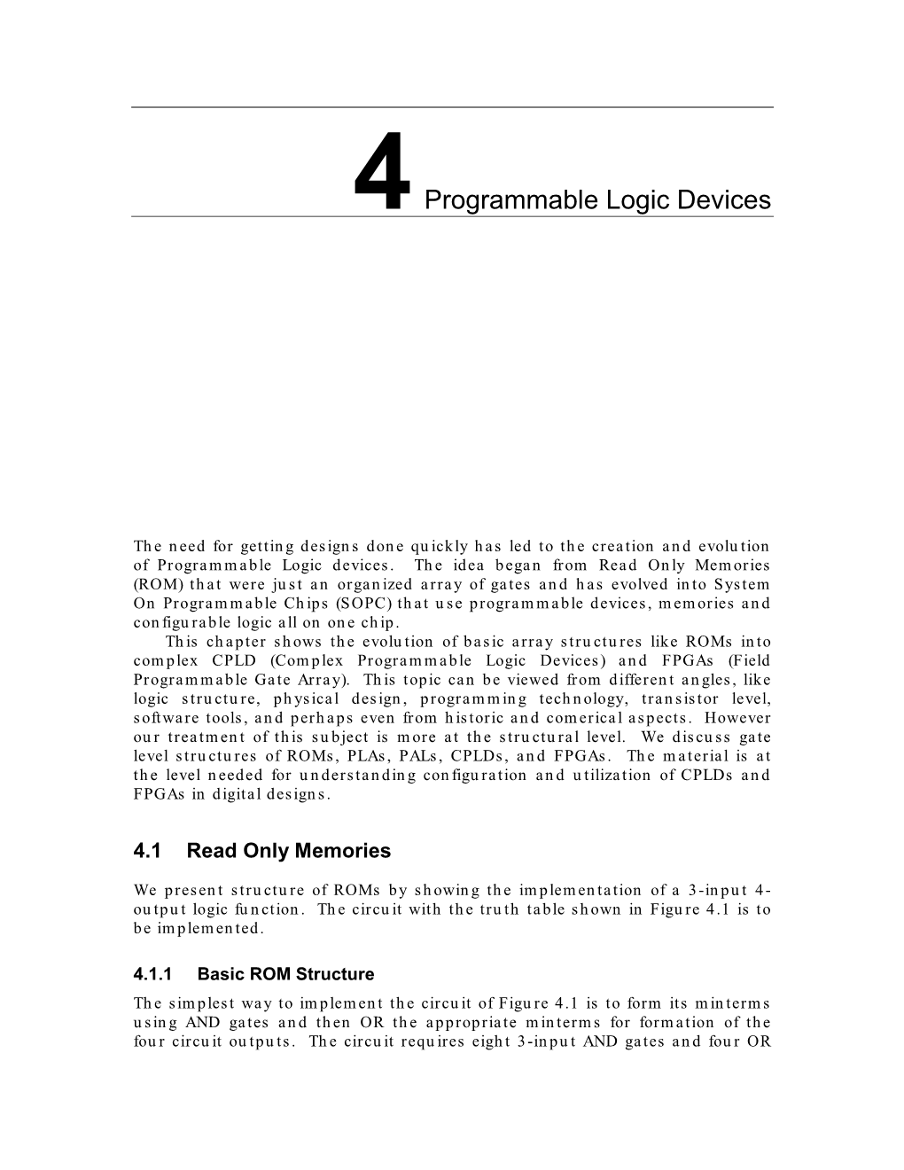 4 Programmable Logic Devices