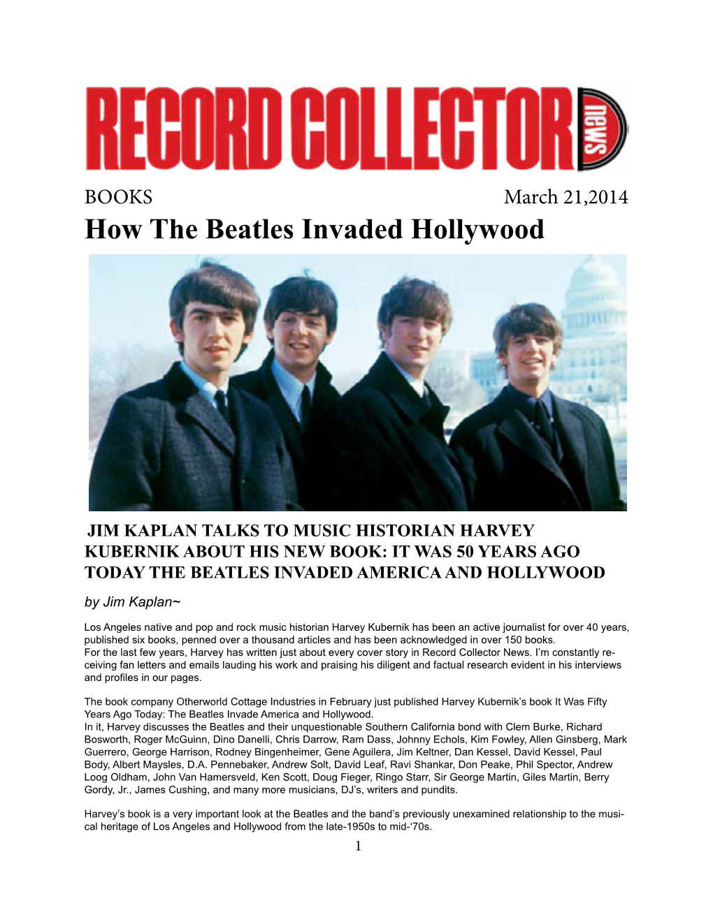 How the Beatles Invaded Hollywood