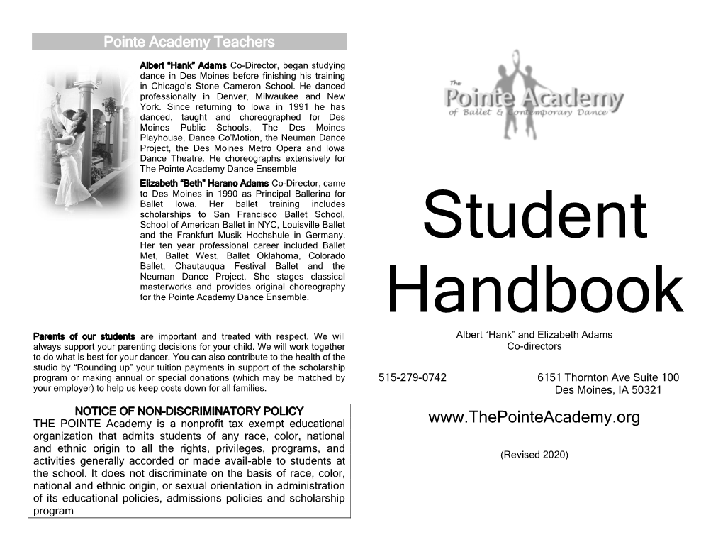 Student Handbook 2020 (.Pdf)