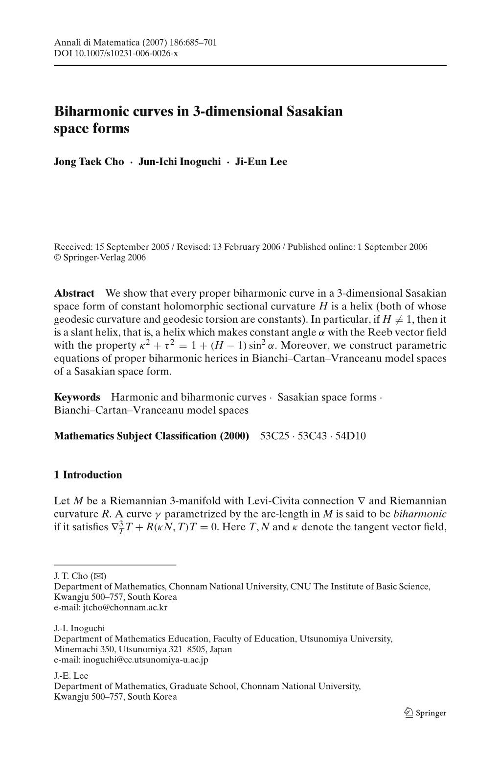 Biharmonic Curves in 3-Dimensional Sasakian Space Forms