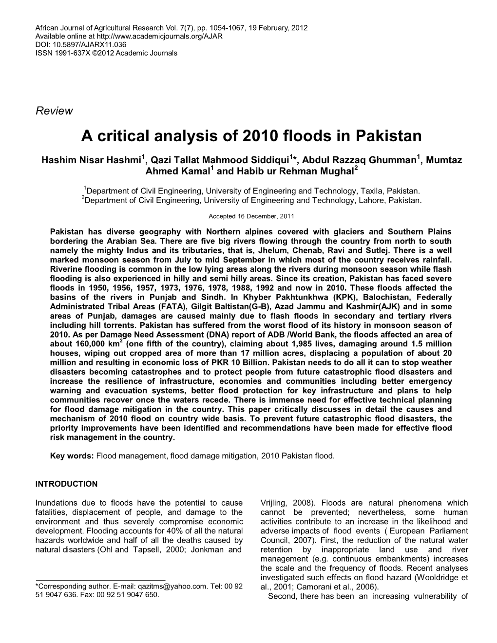 2010 Floods in Pakistan