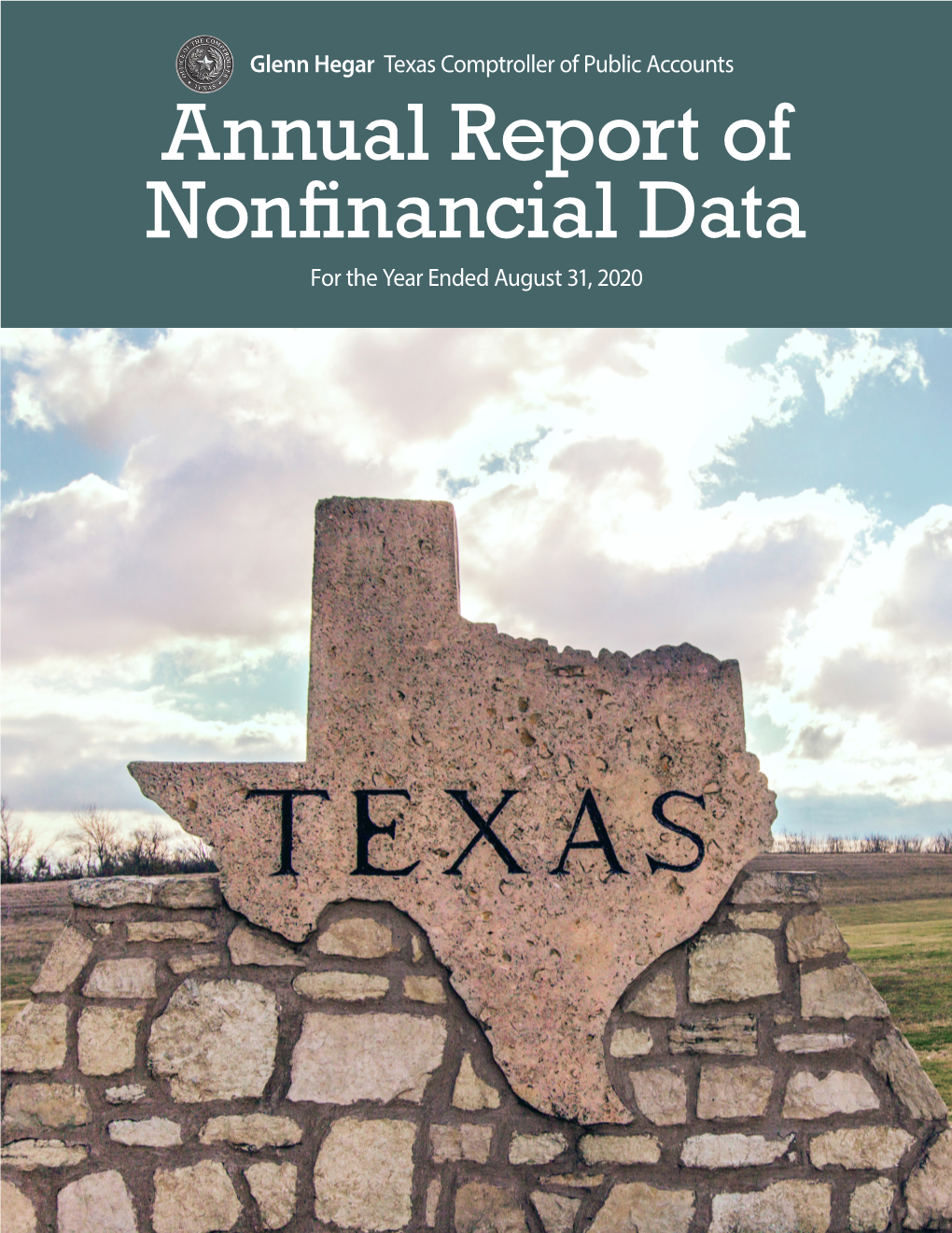 Annual Report of Nonfinancial Data for the Year Ended August 31, 2020