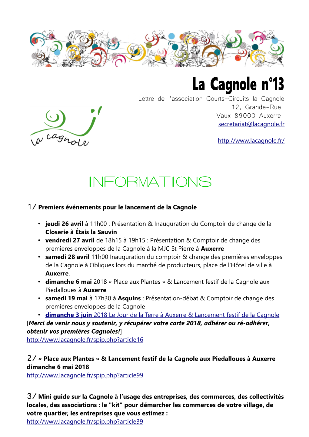 Lettre De La Cagnole 13