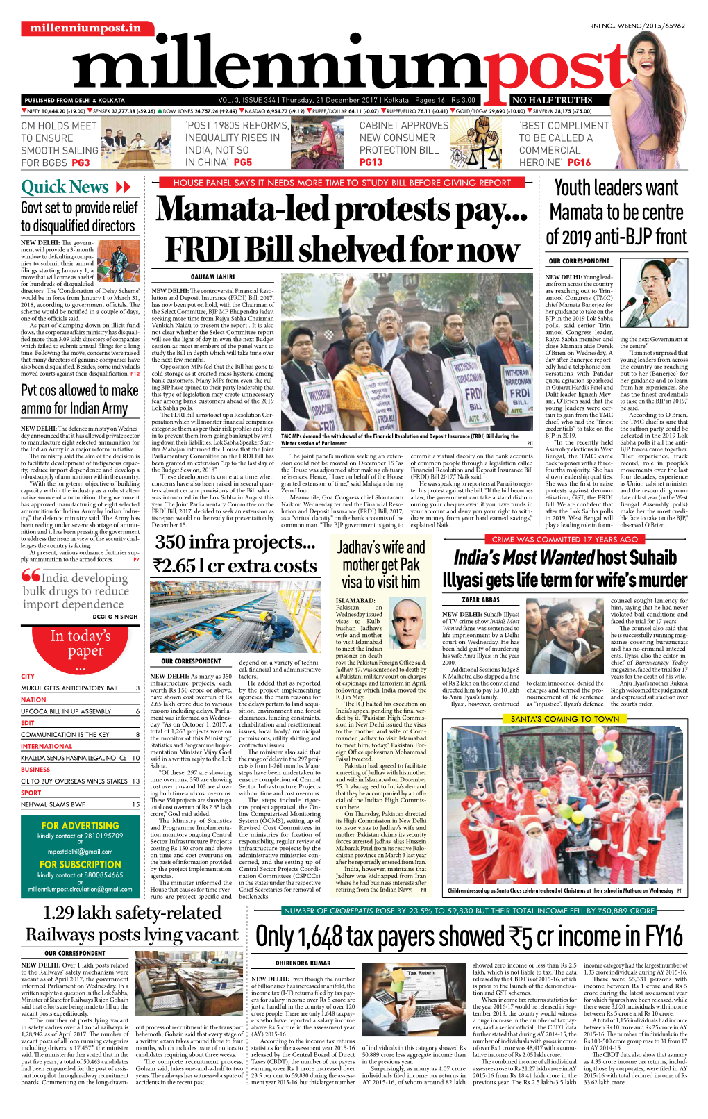 Mamata-Led Protests Pay... FRDI Bill Shelved For