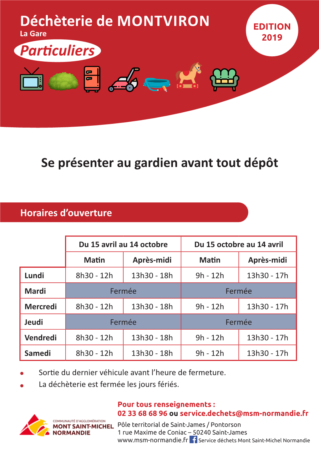 Déchèterie De MONTVIRON Particuliers