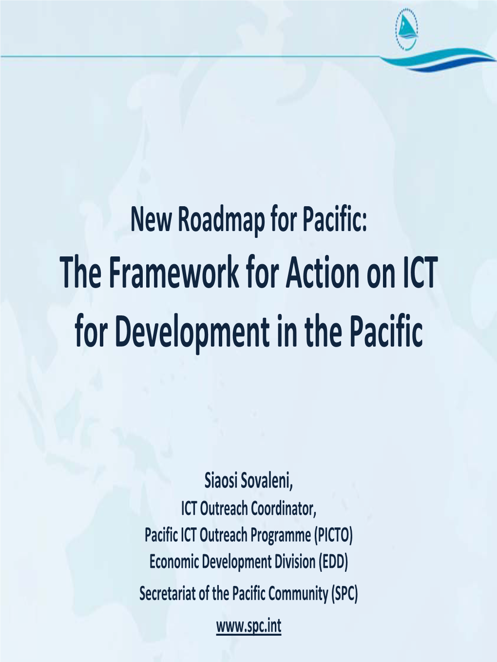 ICT for Development in the Pacific