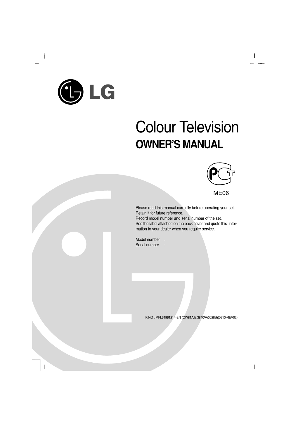 Colour Television OWNER’S MANUAL