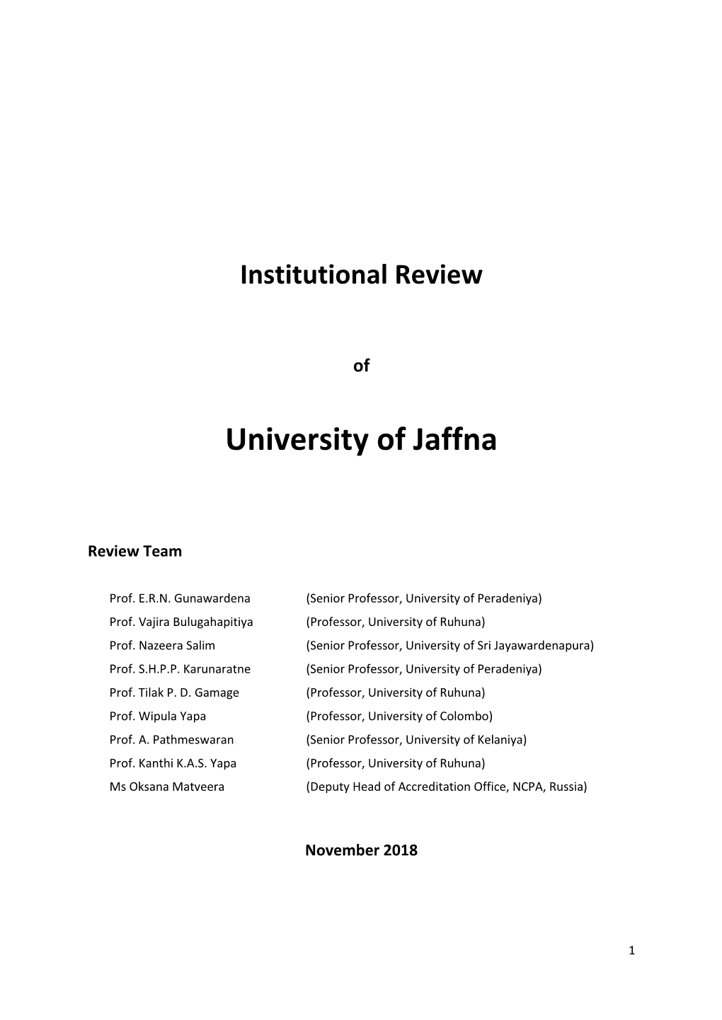 University of Jaffna