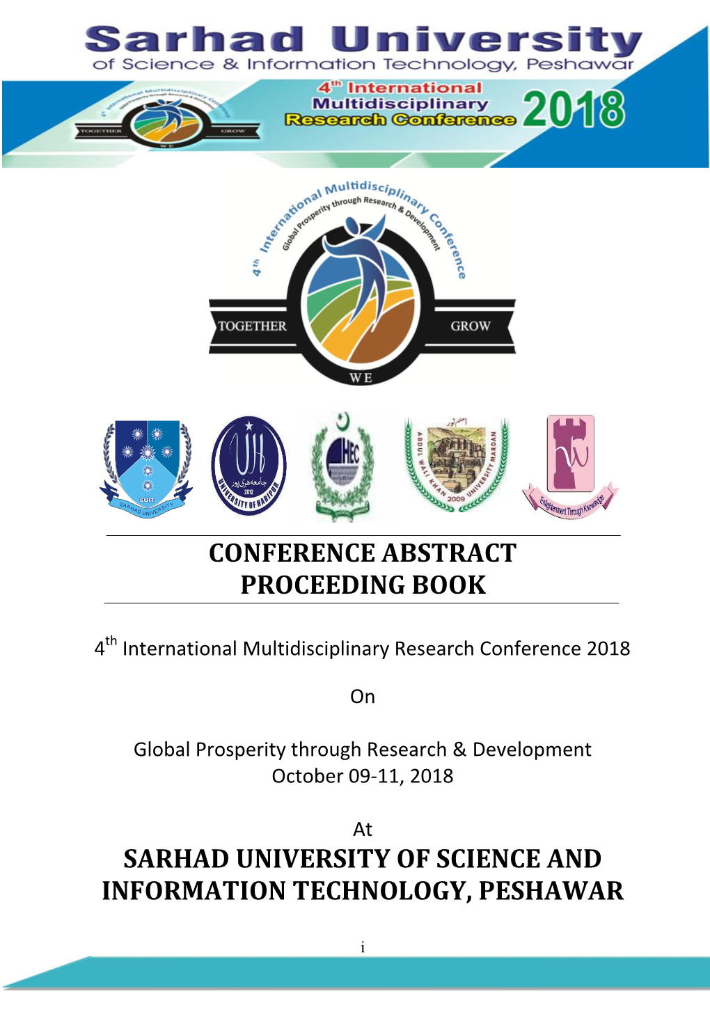 Conference Abstract Proceeding Book Sarhad