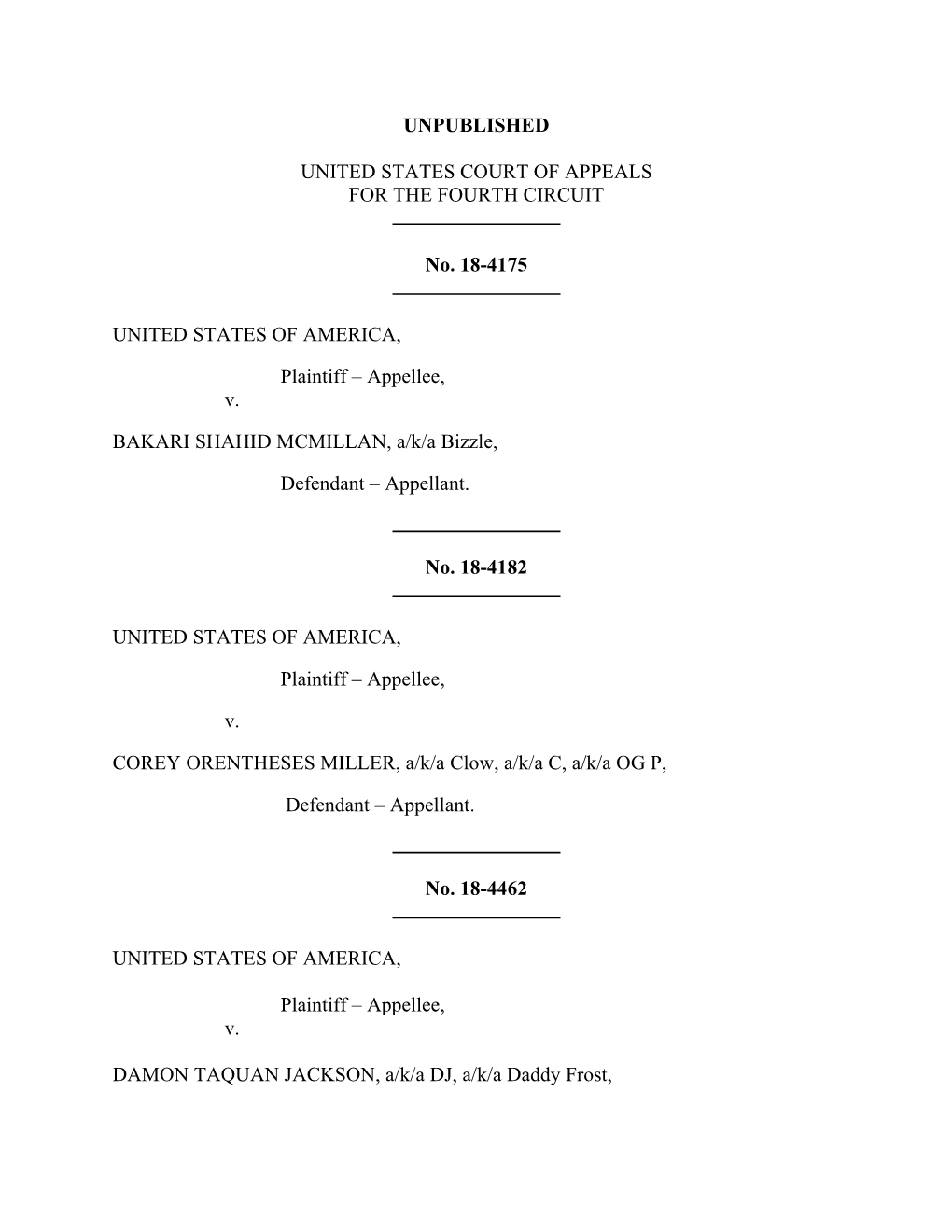 Download United States V. Jackson Et Al. Court of Appeals Decision