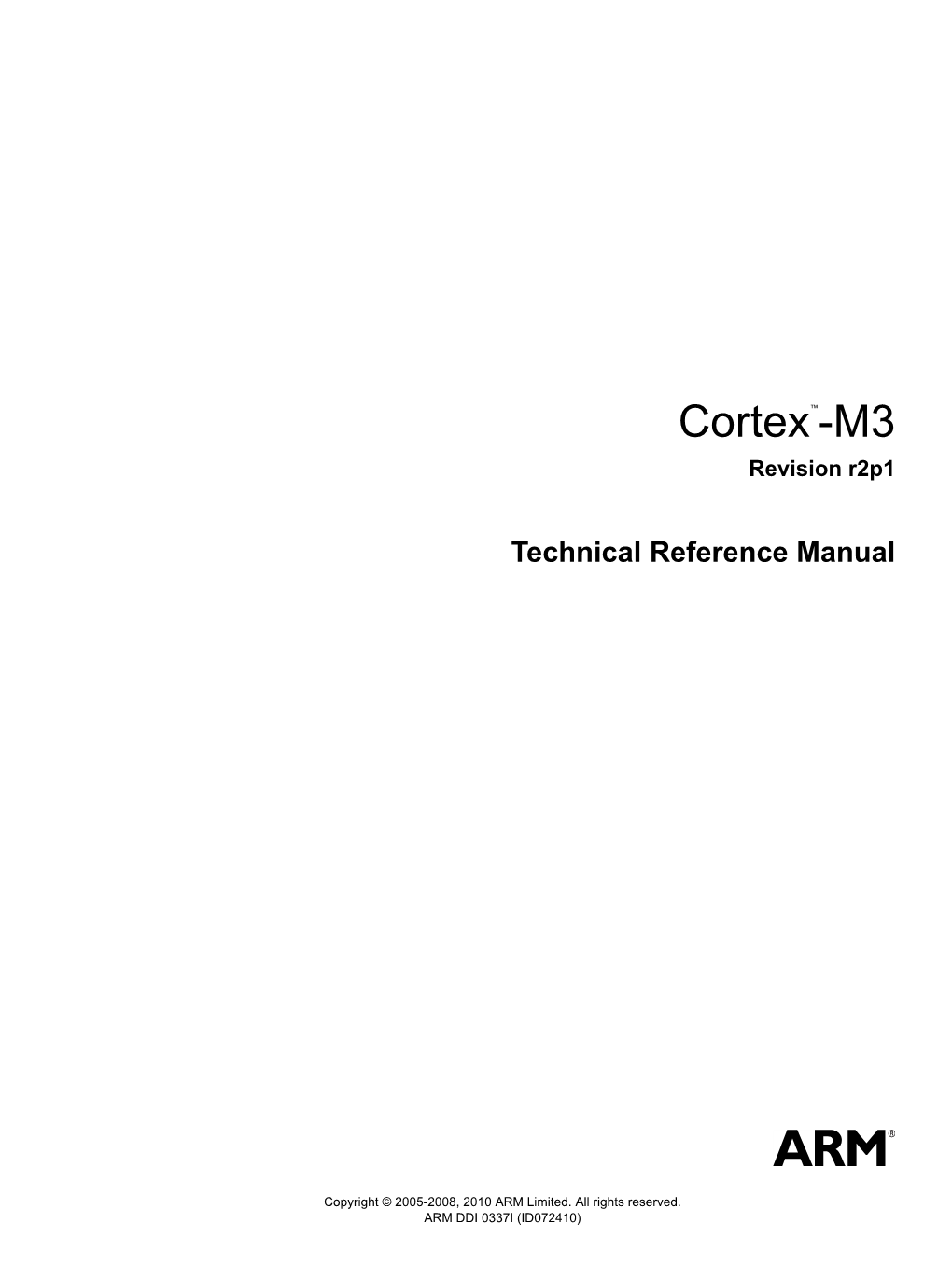 ARM Cortex-M3 Technical Reference Manual V2.1