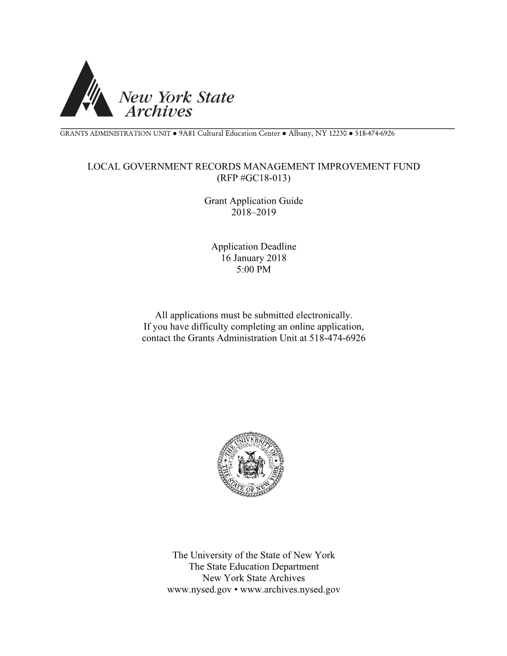 New York State Archives Local Government Records Management