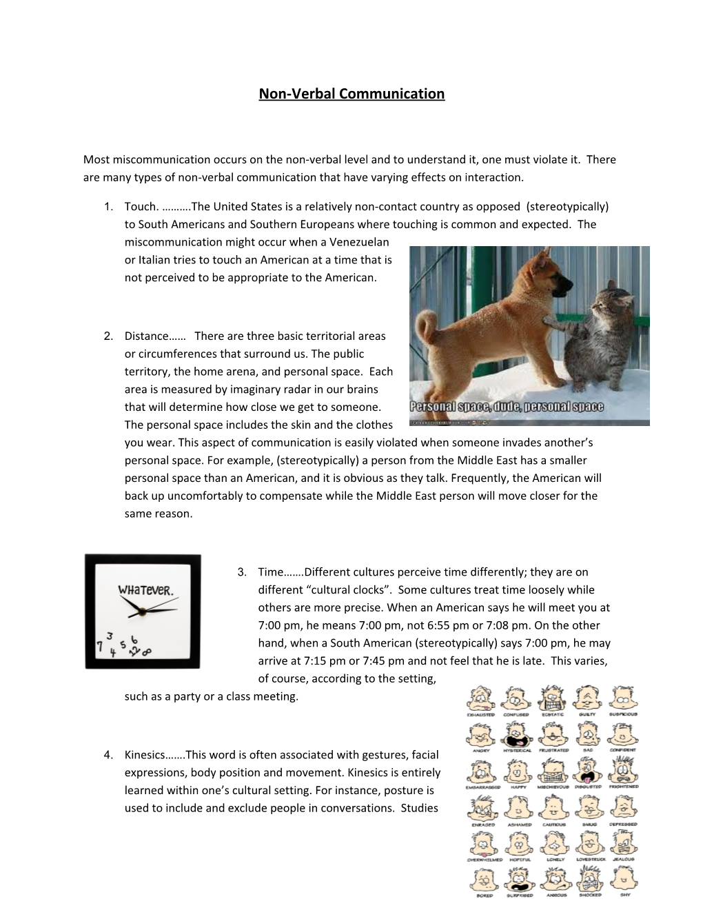 Non-Verbal Communication