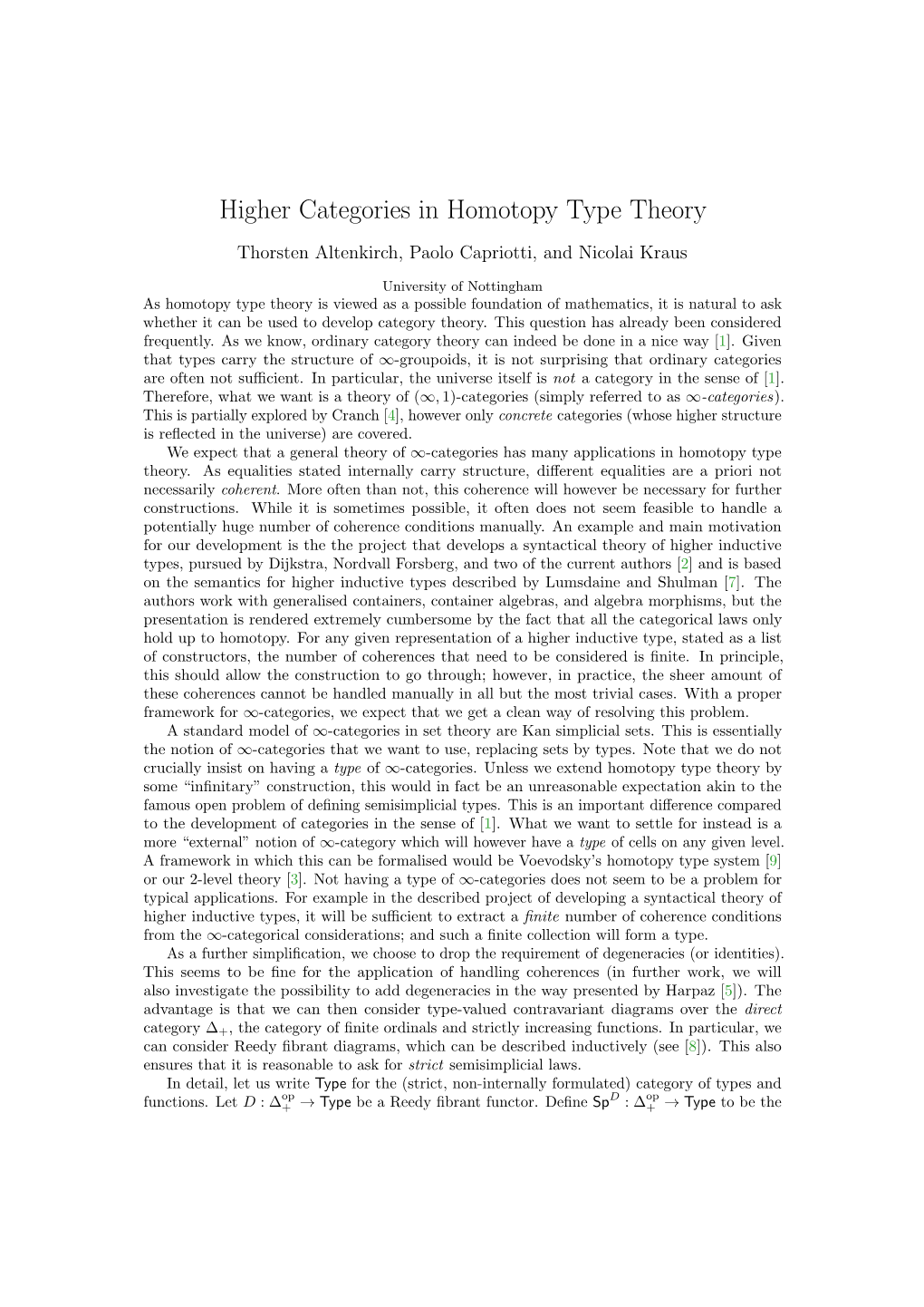 Higher Categories in Homotopy Type Theory