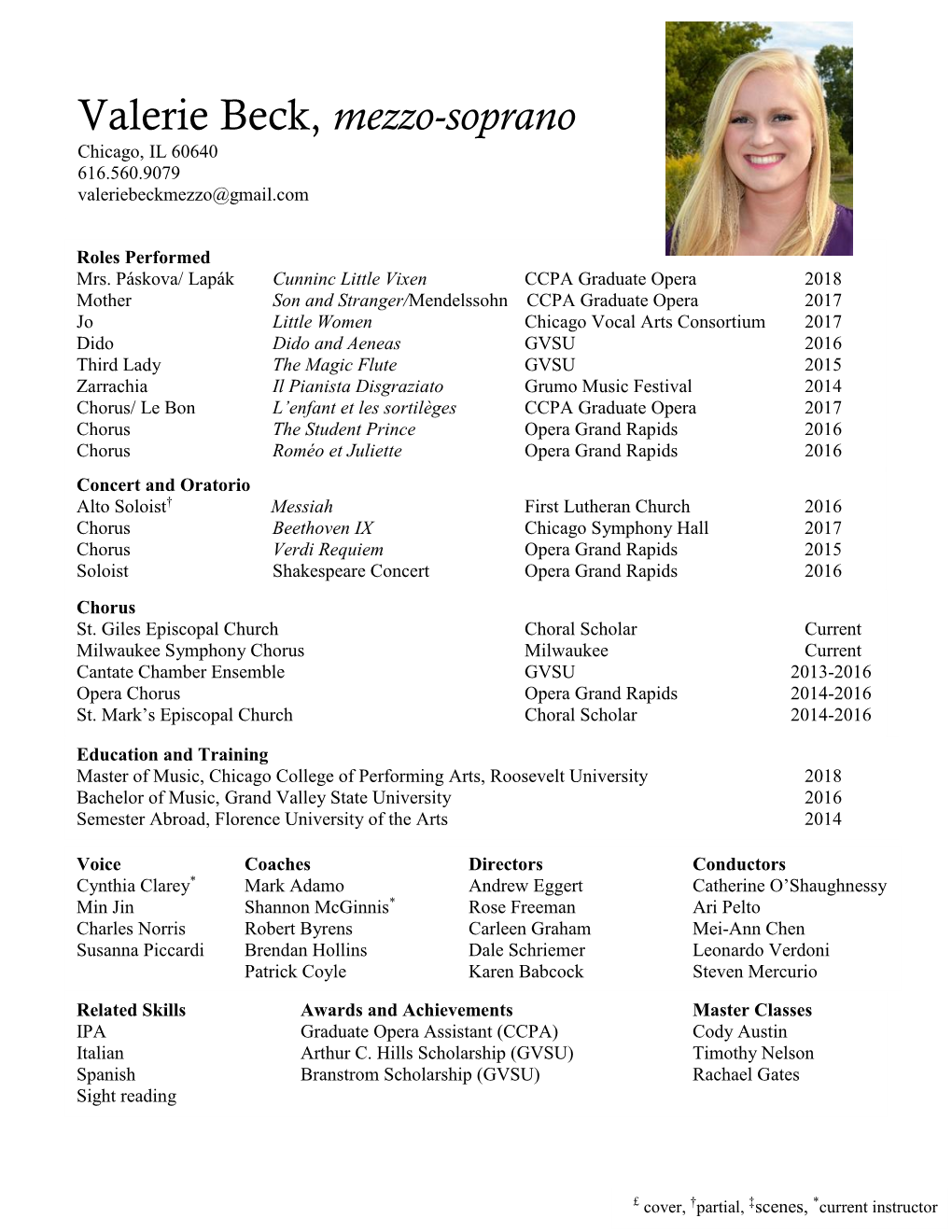 Valerie's Resume