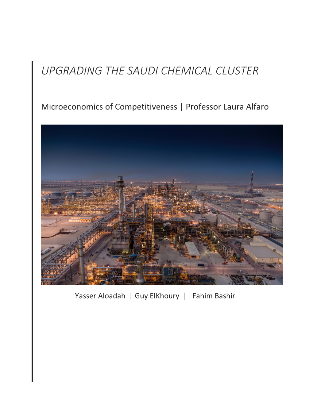 Saudi Arabia Chemicals Cluster