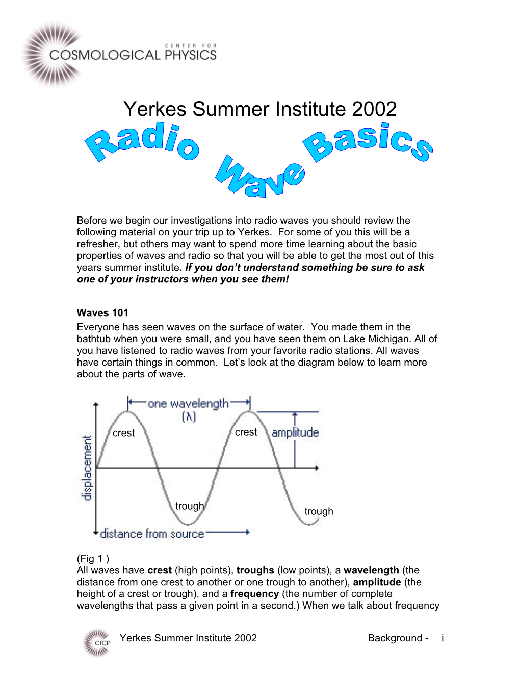 Radio Wave Basics