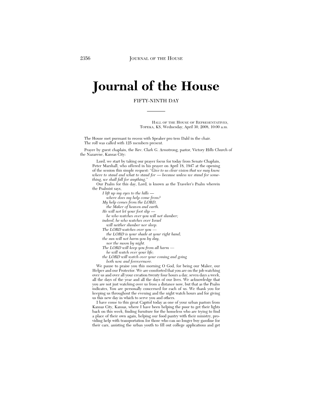 Journal of the House