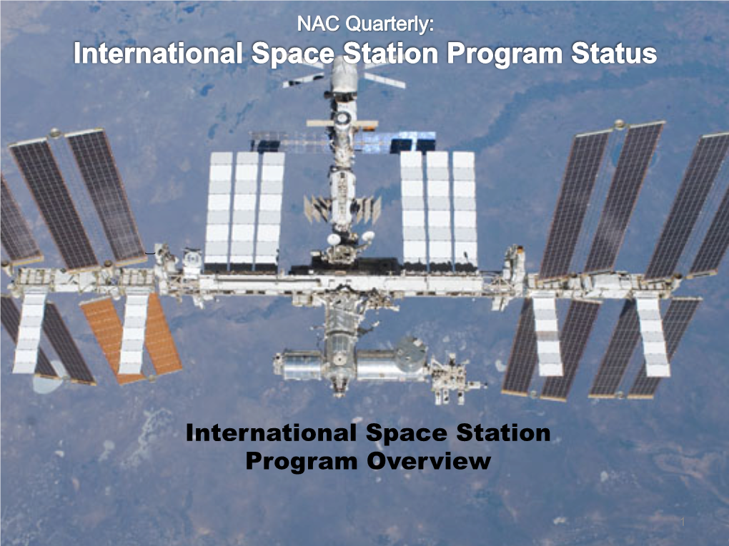 International Space Station Program Overview