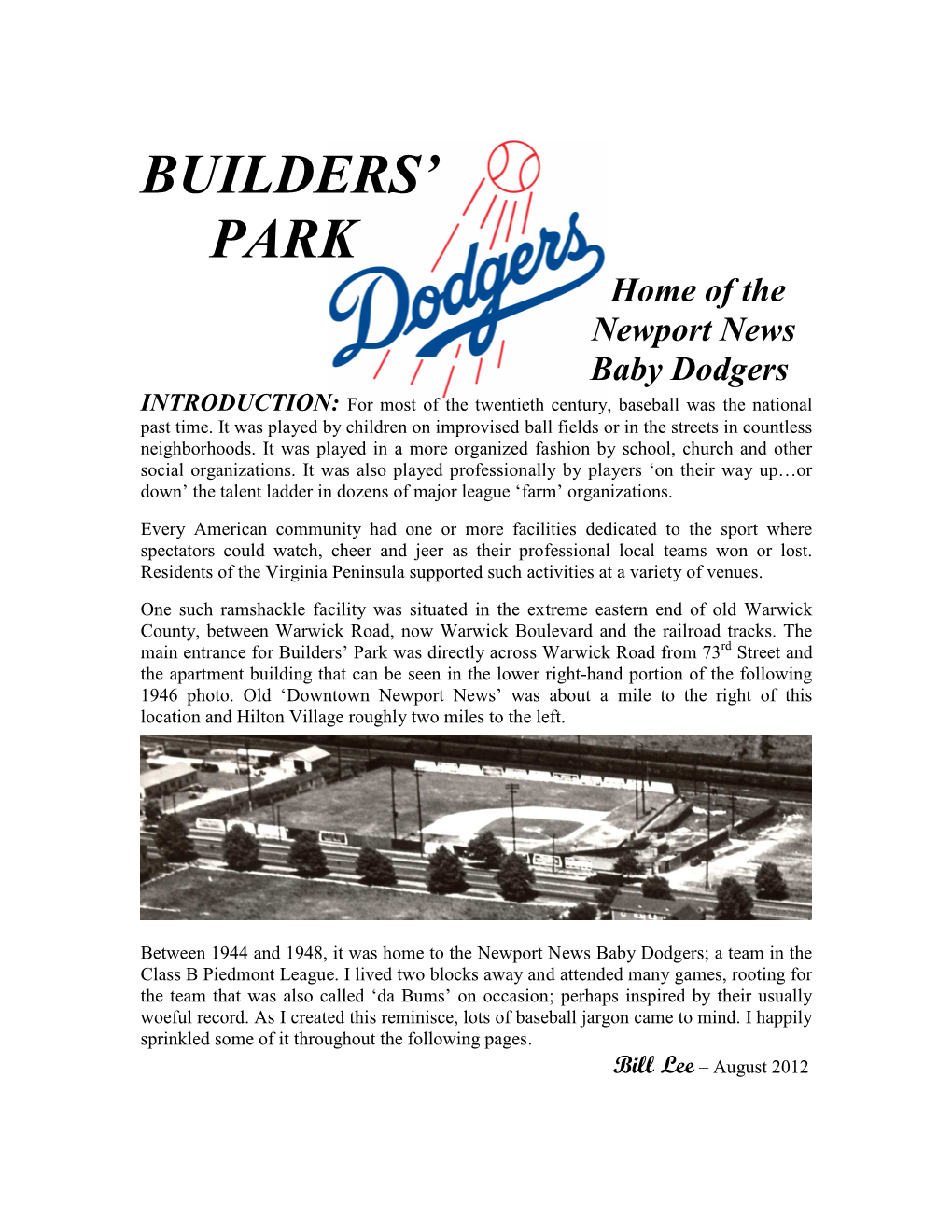 Builders' Park Dodgers