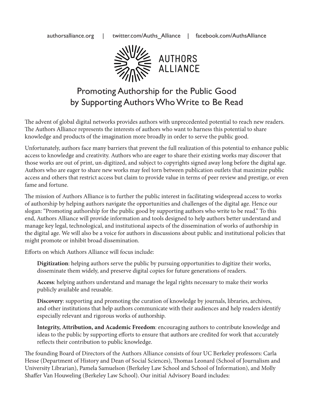 Promoting Authorship for the Public Good by Supporting Authors Who Write to Be Read