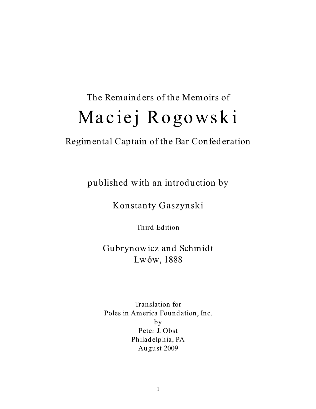 Rogowski. Frame