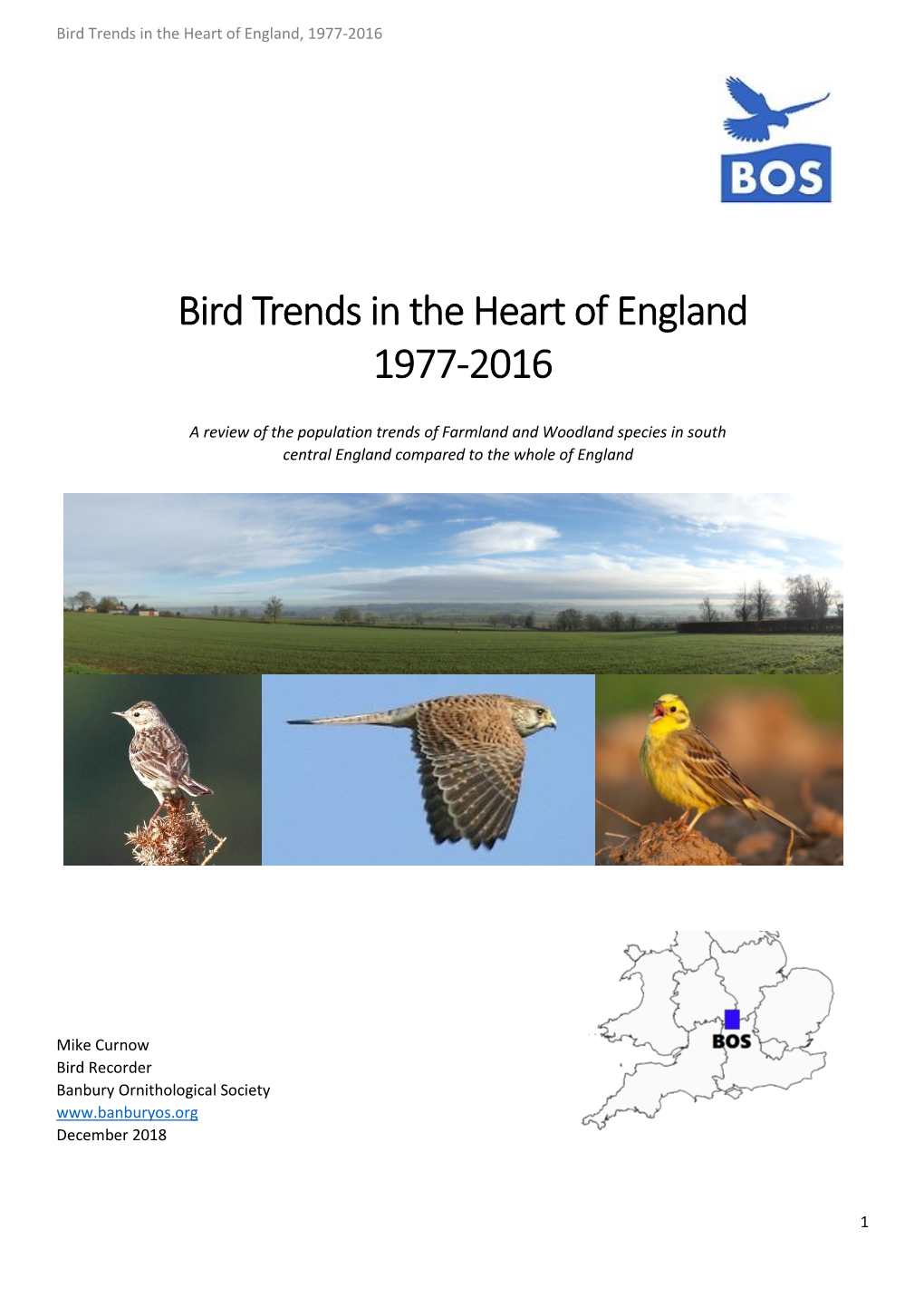 Bird Trends in the Heart of England 1977-2016