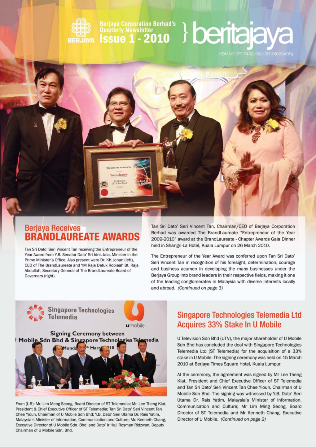 Beritajaya 2010 Issue 1